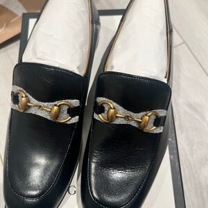 Gucci Black Leather Loafers